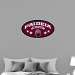 Paideia High Bears <span class="pdp-name-mascot">Paideia High School Bears</span> Wall Decal - Oval With Stars Front Thumbnail
