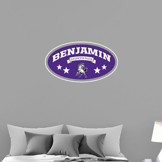 Wall Decal - Oval With Stars