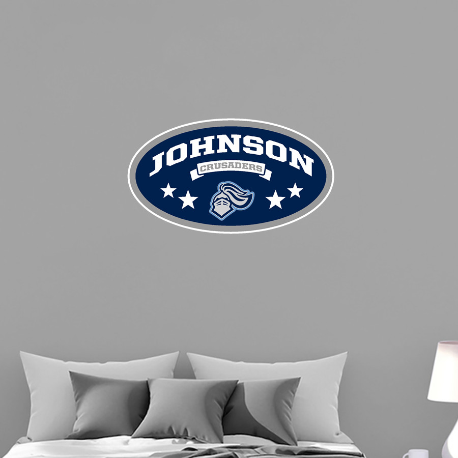 A L JOHNSON HIGH SCHOOL CRUSADERS <span class="pdp-name-mascot">A L JOHNSON CRUSADERS</span> Wall Decal - Oval With Stars
