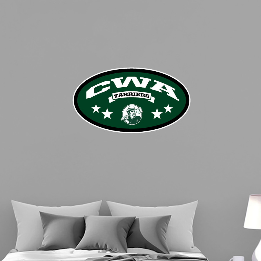 CWA Tarriers Wall Decal - Oval With Stars