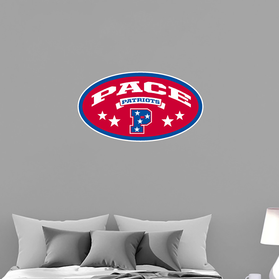 PACE HIGH SCHOOL PATRIOTS <span class="pdp-name-mascot">PACE PATRIOTS</span> Wall Decal - Oval With Stars