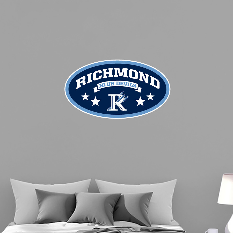 RICHMOND HIGH SCHOOL BLUE DEVILS <span class="pdp-name-mascot">RICHMOND BLUE DEVILS</span> Wall Decal - Oval With Stars