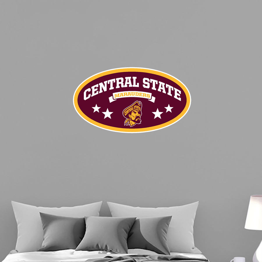 Central State University Marauders Athletics Store Wall Decal - Oval With Stars
