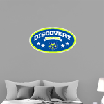 Discovery Swamp Owls <span class="pdp-name-mascot">Discovery Swamp Owls</span> Wall Decal - Oval With Stars Front Thumbnail