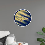 MIAMI SENIOR HIGH SCHOOL STINGAREES Wall Decal - Ball With Logo Front Thumbnail