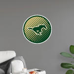 BRICK MEMORIAL HIGH SCHOOL MUSTANGS <span class="pdp-name-mascot">BRICK MEMORIAL MUSTANGS</span> Wall Decal - Ball With Logo Front Thumbnail