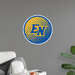 EAST NOBLE HIGH SCHOOL KNIGHTS <span class="pdp-name-mascot">EAST NOBLE KNIGHTS</span> Wall Decal - Ball With Logo Front Thumbnail