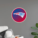 MIDFIELD HIGH SCHOOL PATRIOTS Wall Decal - Ball With Logo Front Thumbnail