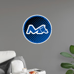 Moanalua Na Menehune Wall Decal - Ball With Logo Front Thumbnail