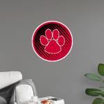 BRUNSWICK R-2 HIGH SCHOOL WILDCATS Wall Decal - Ball With Logo Front Thumbnail
