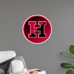 Harrison Warriors <span class="pdp-name-mascot">Harrison Warriors</span> Wall Decal - Ball With Logo Front Thumbnail