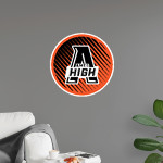 AMES HIGH SCHOOL LITTLE CYCLONES <span class="pdp-name-mascot">AMES LITTLE CYCLONES</span> Wall Decal - Ball With Logo Front Thumbnail