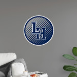Lake Howell Silverhawks <span class="pdp-name-mascot">Lake Howell Hawks</span> Wall Decal - Ball With Logo Front Thumbnail