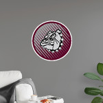 Waller Bulldogs Wall Decal - Ball With Logo Front Thumbnail