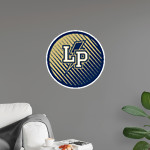 Lincoln Prep Academy Lightning Wall Decal - Ball With Logo Front Thumbnail
