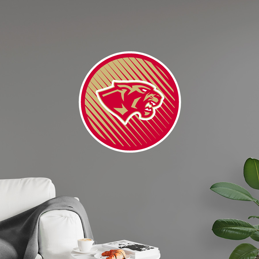 CANEY CREEK HIGH SCHOOL PANTHERS Wall Decal - Ball With Logo