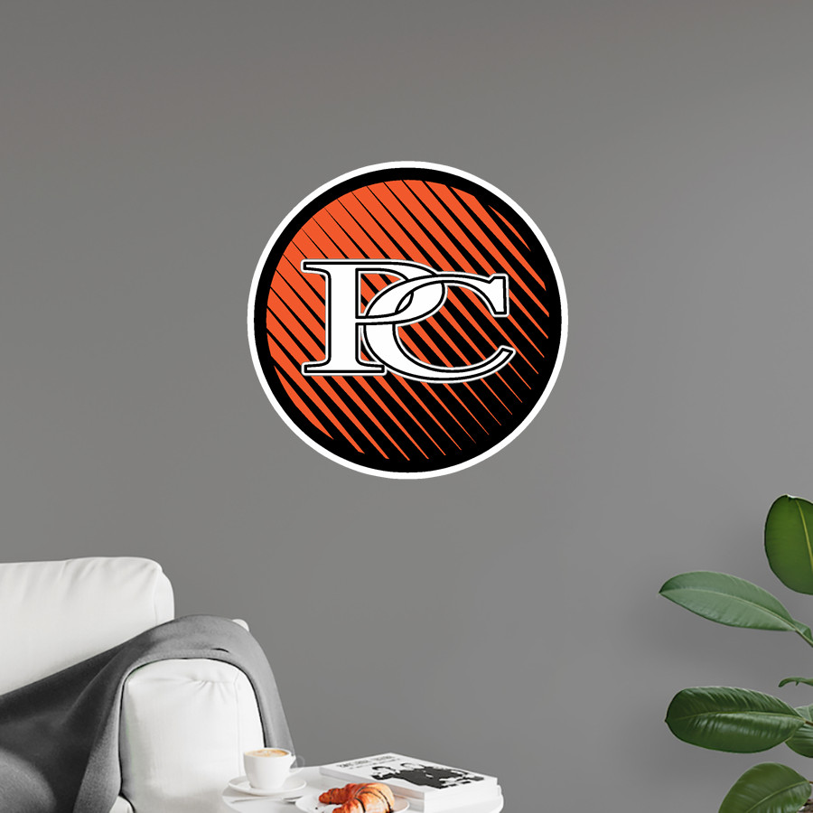 PRAIRIE CITY SCHOOL PANTHERS <span class="pdp-name-mascot">PRAIRIE CITY PANTHERS</span> Wall Decal - Ball With Logo