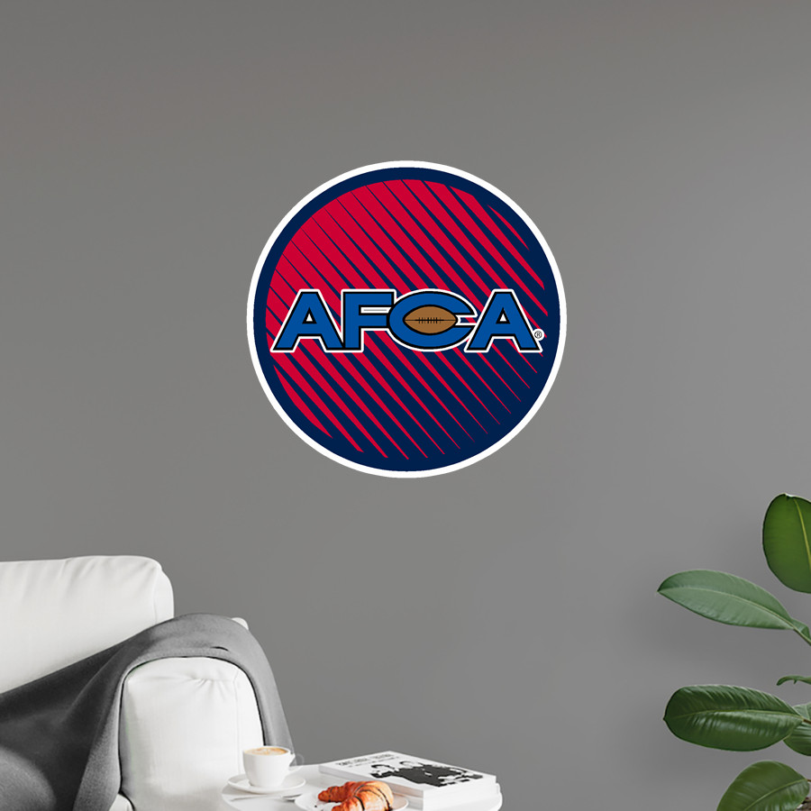 AFCA <span class="pdp-name-mascot">Afca Texas</span> Wall Decal - Ball With Logo