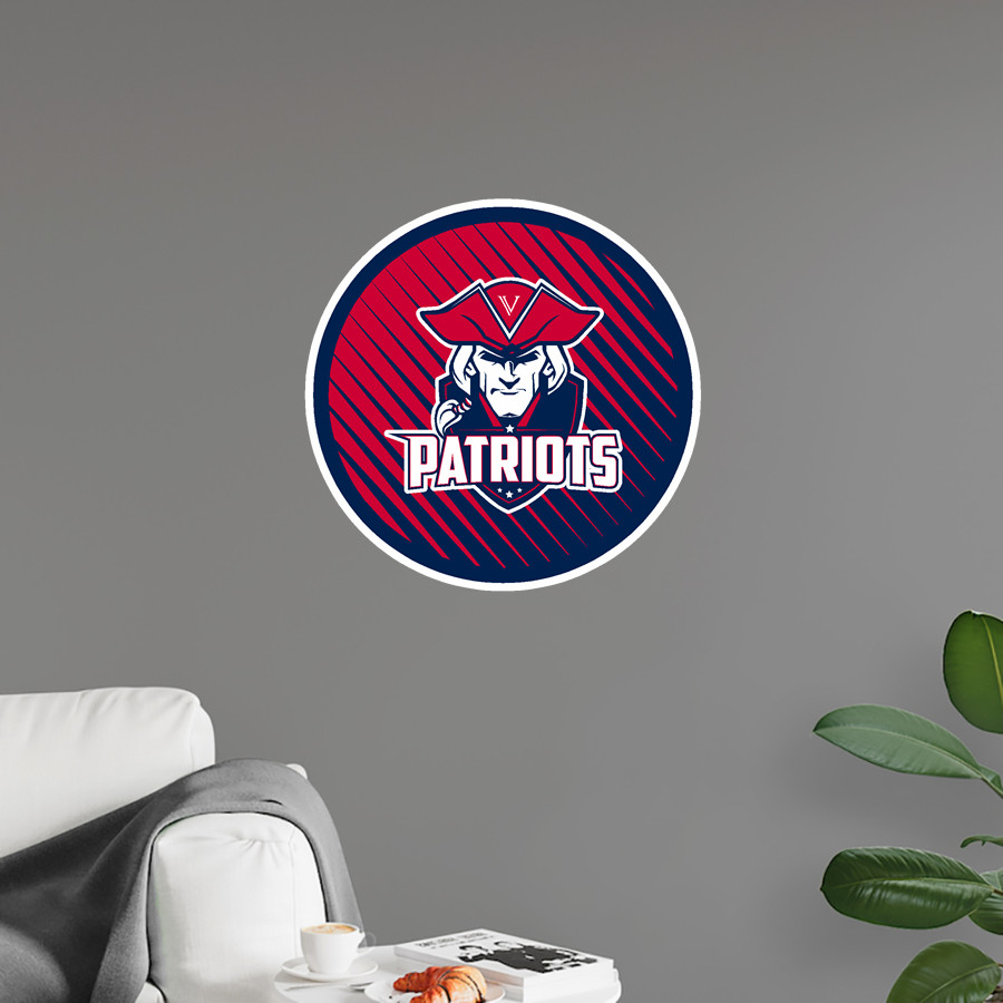 VICTORY BAPTIST ACADEMY PATRIOTS <span class="pdp-name-mascot">VICTORY BAPTIST ACADEMY PATRIOTS</span> Wall Decal - Ball With Logo