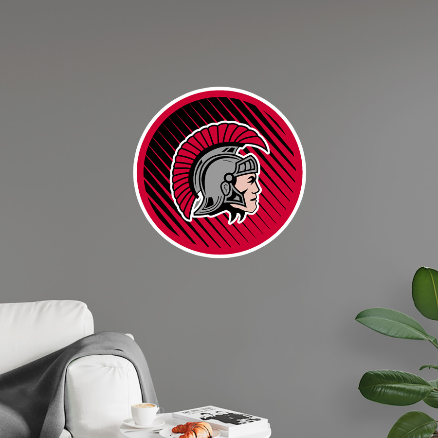 SOMERSET HIGH SCHOOL SPARTANS <span class="pdp-name-mascot">SOMERSET SPARTANS</span> Wall Decal - Ball With Logo