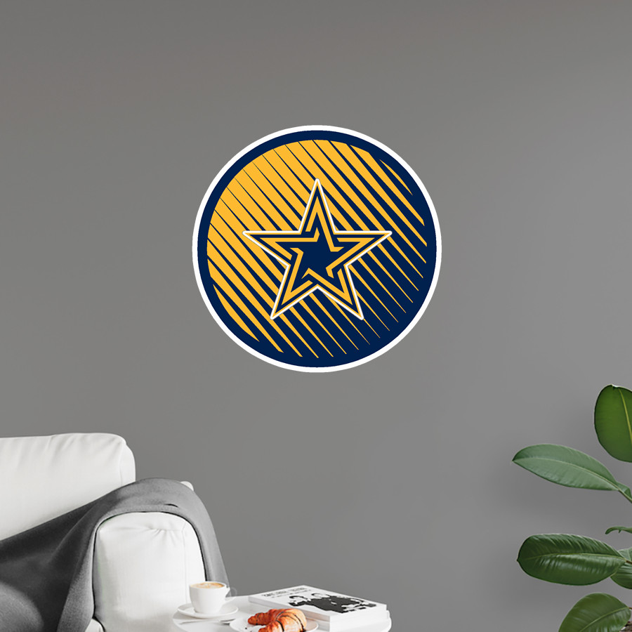 Dominican Stars <span class="pdp-name-mascot">Dominican University Stars</span> Wall Decal - Ball With Logo