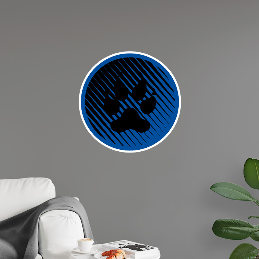 Central Panthers <span class="pdp-name-mascot">Central Panthers</span> Wall Decal - Ball With Logo