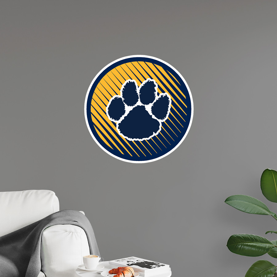 Goldsboro Cougars <span class="pdp-name-mascot">Goldsboro Cougars</span> Wall Decal - Ball With Logo