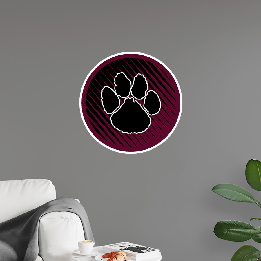 Peachtree Panthers <span class="pdp-name-mascot">Peachtree Academy Panthers</span> Wall Decal - Ball With Logo