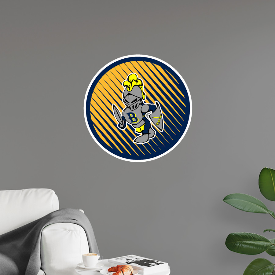 Bluestone Barons <span class="pdp-name-mascot">Bluestone Barons</span> Wall Decal - Ball With Logo