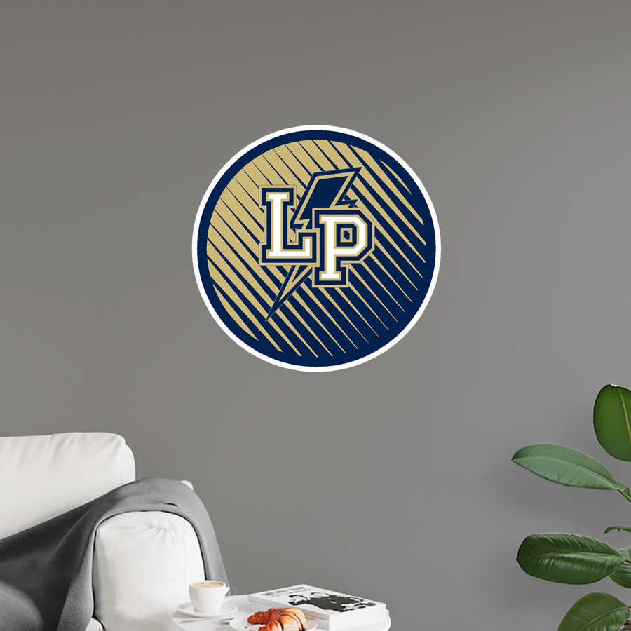Lincoln Prep Academy Lightning Wall Decal - Ball With Logo