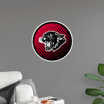 Parma Panthers <span class="pdp-name-mascot">Parma Panthers</span> Wall Decal - Ball With Logo Front Thumbnail