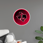 LIBERTY HIGH SCHOOL REDHAWKS <span class="pdp-name-mascot">LIBERTY REDHAWKS</span> Wall Decal - Ball With Logo Front Thumbnail