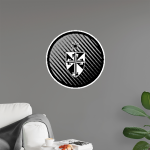 Fenwick Friars The Official Online Store <span class="pdp-name-mascot">Fenwick Friars</span> Wall Decal - Ball With Logo Front Thumbnail