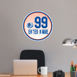 Whiteland Warriors Wall Decal - Ball With Customization Front Thumbnail