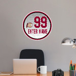 Creekside Seminoles <span class="pdp-name-mascot">Creekside Seminoles</span> Wall Decal - Ball With Customization Front Thumbnail