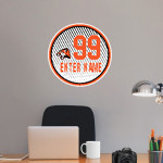 GRANITE FALLS HIGH SCHOOL TIGERS <span class="pdp-name-mascot">GRANITE FALLS TIGERS</span> Wall Decal - Ball With Customization Front Thumbnail