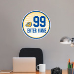 A E BEACH HIGH SCHOOL BULLDOGS <span class="pdp-name-mascot">A E BEACH BULLDOGS</span> Wall Decal - Ball With Customization Front Thumbnail