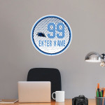 Perry Meridian Falcons Wall Decal - Ball With Customization Front Thumbnail