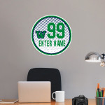 WOODINVILLE HIGH SCHOOL FALCONS Wall Decal - Ball With Customization Front Thumbnail