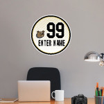 Bryant Bulldogs <span class="pdp-name-mascot">Bryant Bulldogs</span> Wall Decal - Ball With Customization Front Thumbnail
