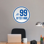 BROCKPORT BLUE DEVILS The Official Online Store <span class="pdp-name-mascot">BROCKPORT BLUE DEVILS</span> Wall Decal - Ball With Customization Front Thumbnail