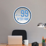 San Diego Miramar Jets <span class="pdp-name-mascot">San Diego Miramar College Jets</span> Wall Decal - Ball With Customization Front Thumbnail
