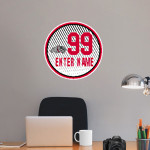 Boscobel Bulldogs Wall Decal - Ball With Customization Front Thumbnail