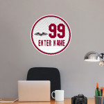 Transylvania University Official Store of the Pioneers Wall Decal - Ball With Customization Front Thumbnail