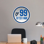 Faulkner University Eagles <span class="pdp-name-mascot">Faulkner University Eagles</span> Wall Decal - Ball With Customization Front Thumbnail