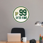 Point Park Athletics The Official Pioneer Online Store Wall Decal - Ball With Customization Front Thumbnail