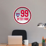 Tamarac Bengals <span class="pdp-name-mascot">Tamarac Bengals</span> Wall Decal - Ball With Customization Front Thumbnail