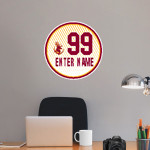 CLAREMONT MUDD SCRIPPS Athenas <span class="pdp-name-mascot">CLAREMONT MUDD SCRIPPS</span> Wall Decal - Ball With Customization Front Thumbnail
