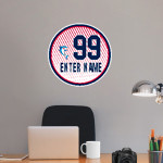 French-American School of New York - Online Store <span class="pdp-name-mascot">French-American School Sharks</span> Wall Decal - Ball With Customization Front Thumbnail
