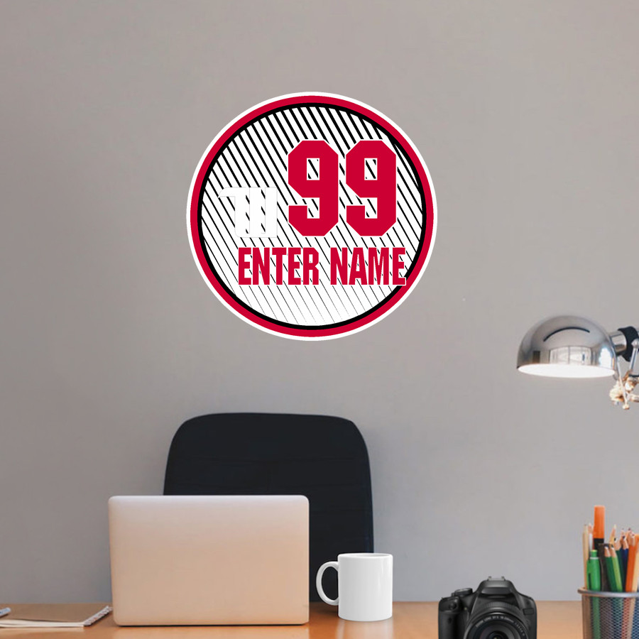 Wittenberg University Tigers <span class="pdp-name-mascot">Wittenberg University Tigers</span> Wall Decal - Ball With Customization